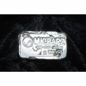 2 Troy Oz. MK BarZ "Classic Bar" Stamped .999 Fine Silver