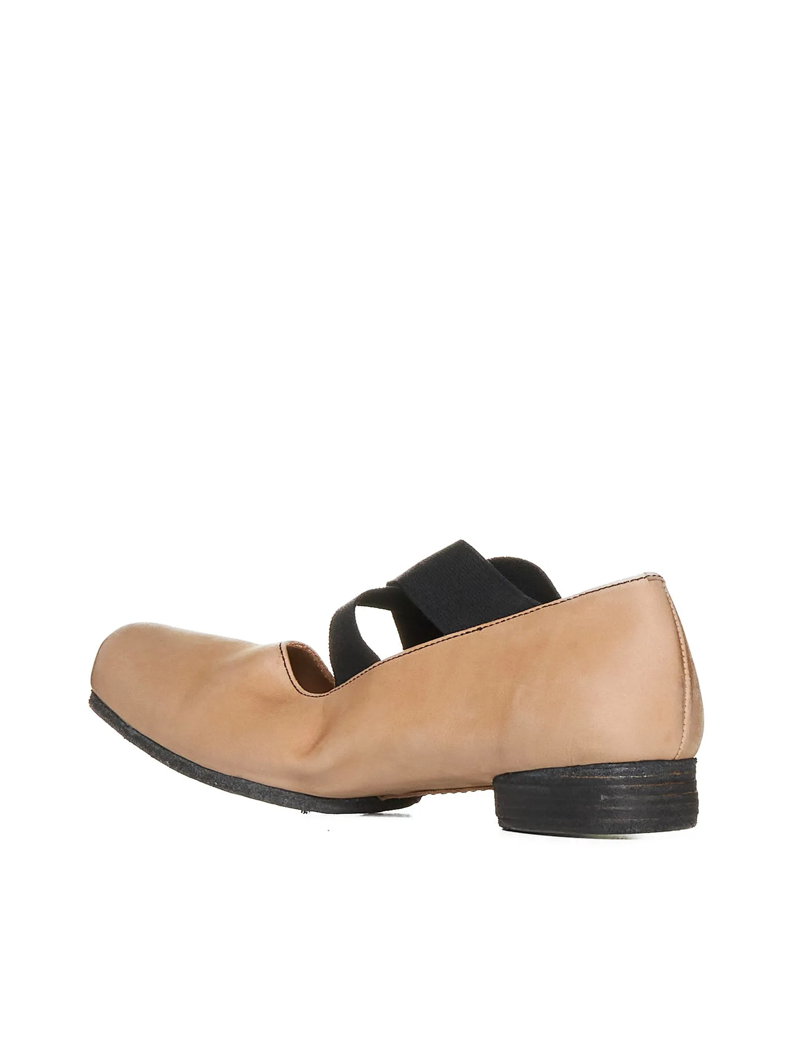 23mm square toe leather ballet flats by UMA WANG