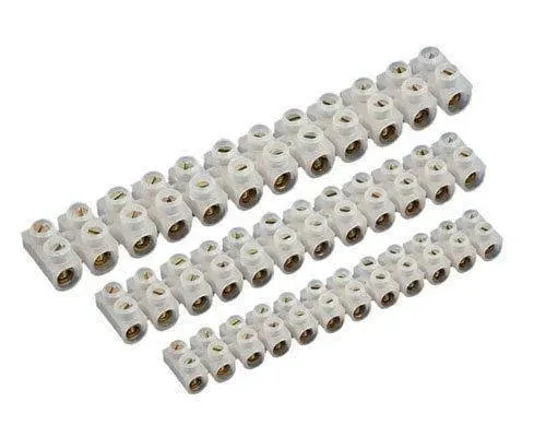 3Pc Electrical Cable Lead 12 Way Terminal Connector Block Strip 3A 5A & 10A