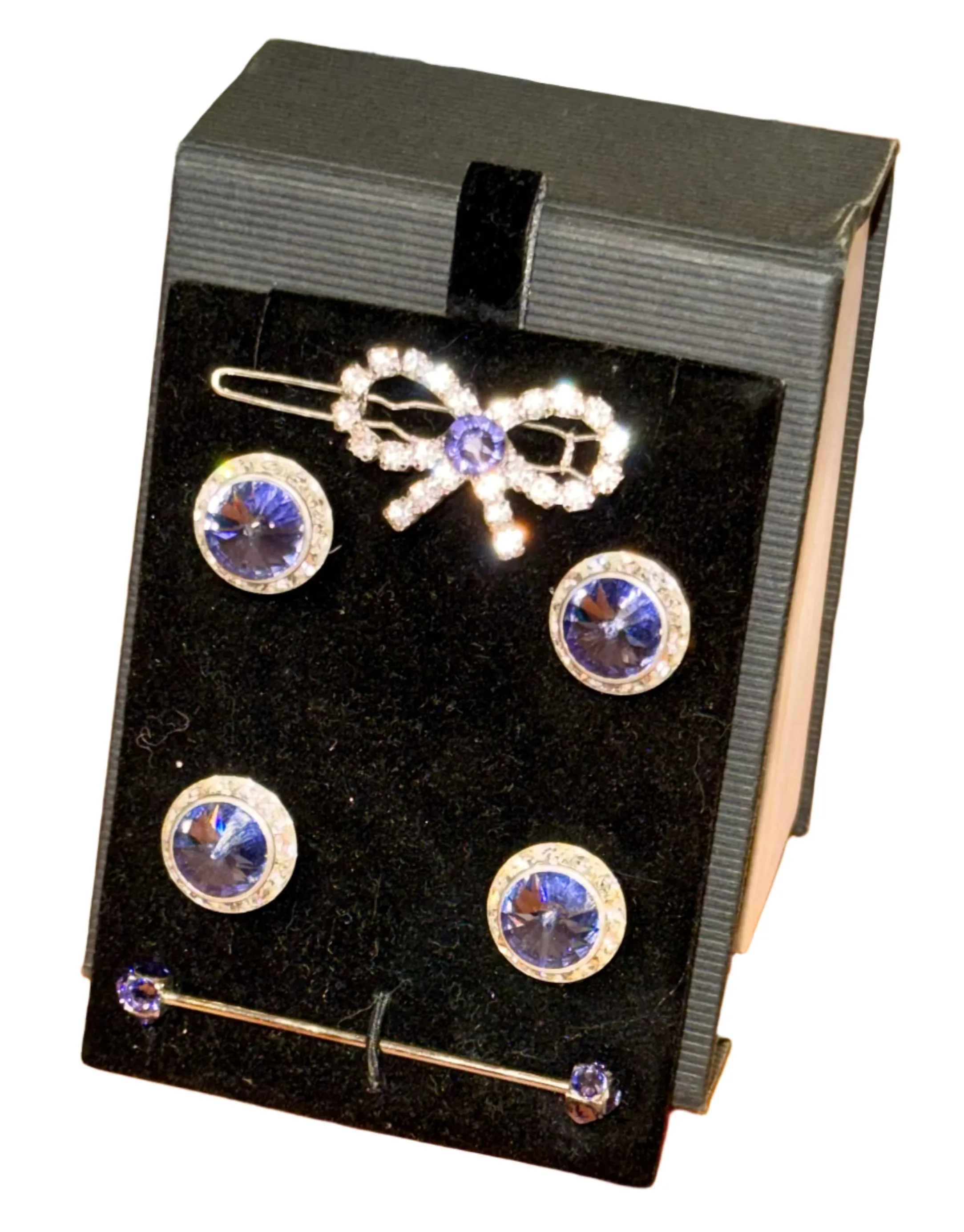 6 Piece, Saddleseat, Crystal Set