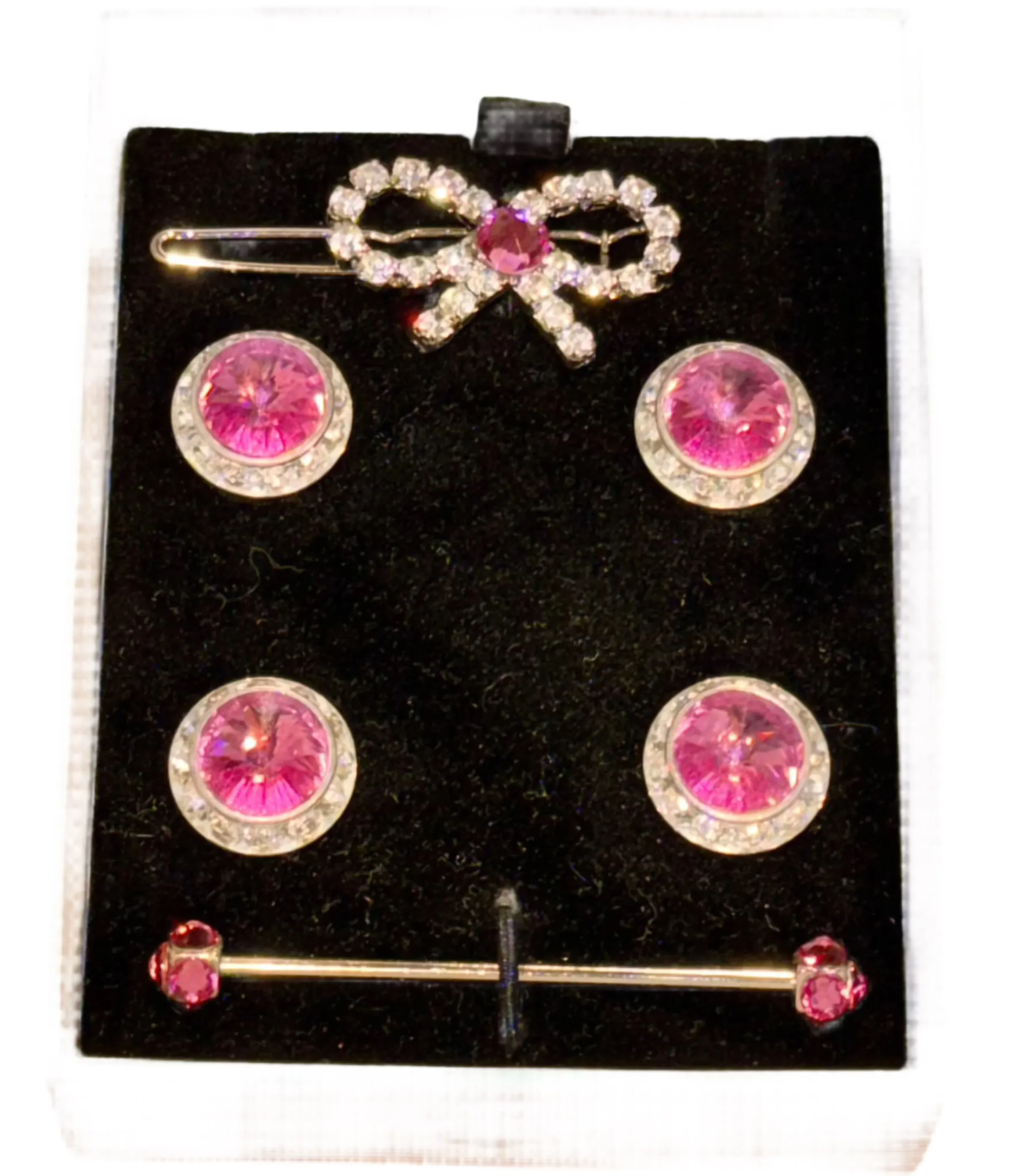 6 Piece, Saddleseat, Crystal Set