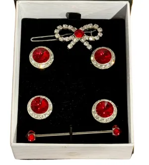6 Piece, Saddleseat, Crystal Set