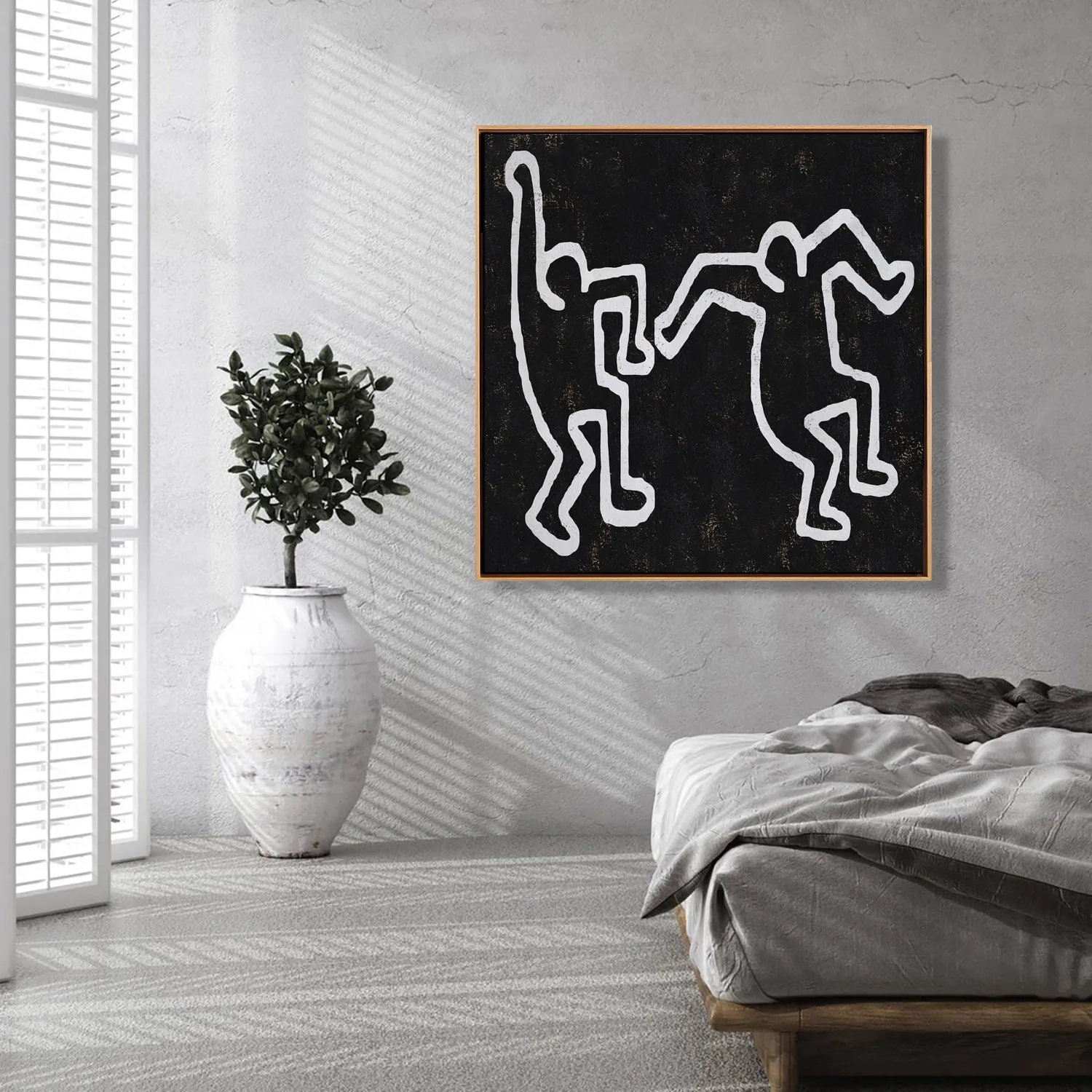 Abstract Dancing Man Painting H202SR1