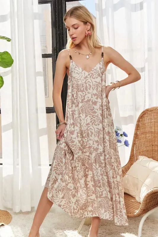 ADORA Dress with Bead Detail On Shoulder