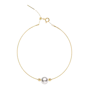 Akoya Pearl 18K Gold Minimalist Bracelet