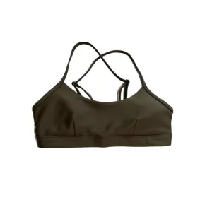 ALO Yoga Airlift Intrigue Bra in Olive Tree