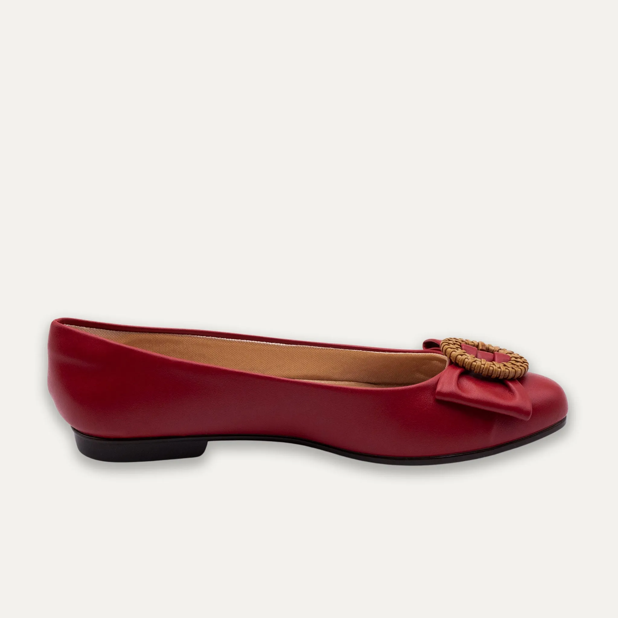 Ana Red Ballet Flats