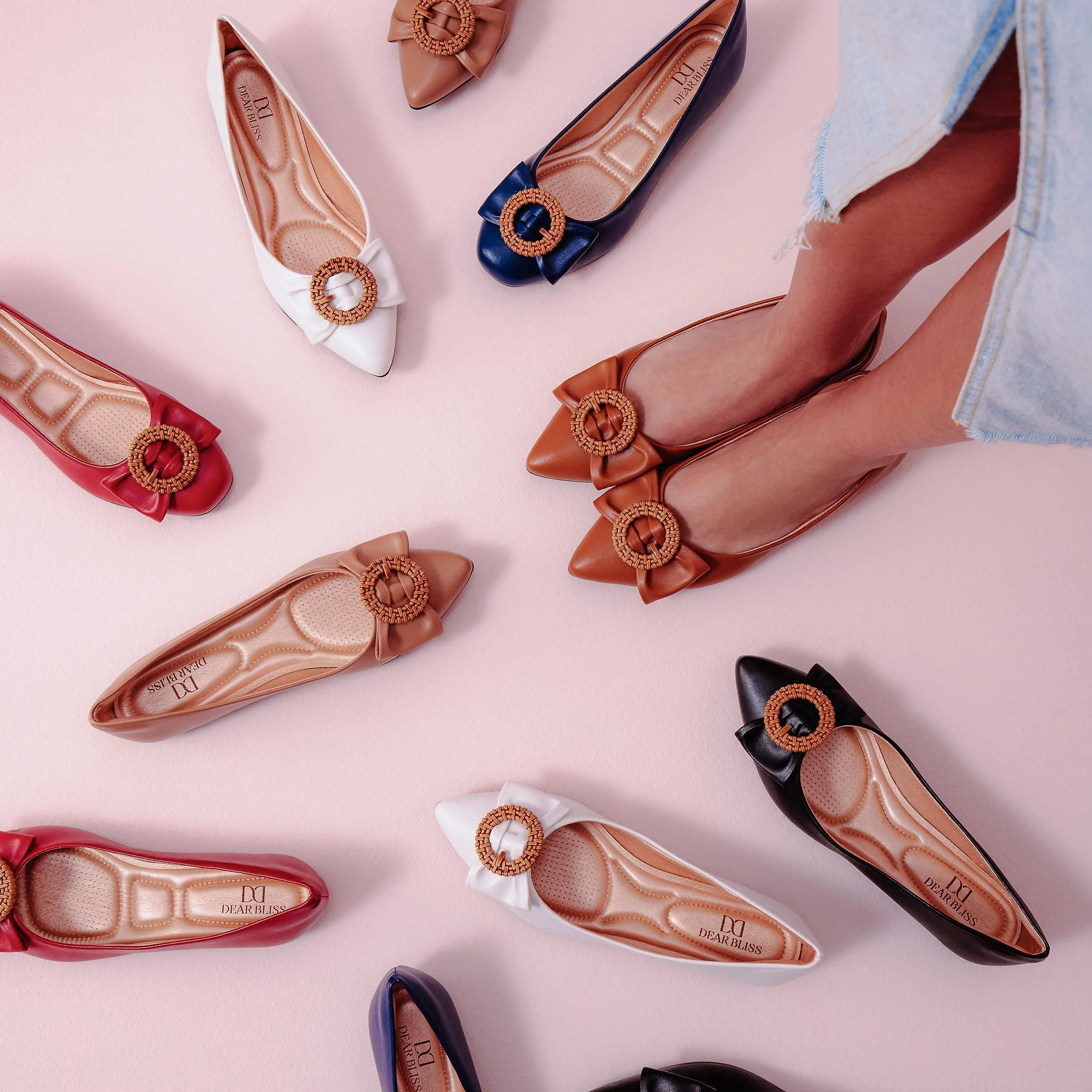 Ana Red Ballet Flats