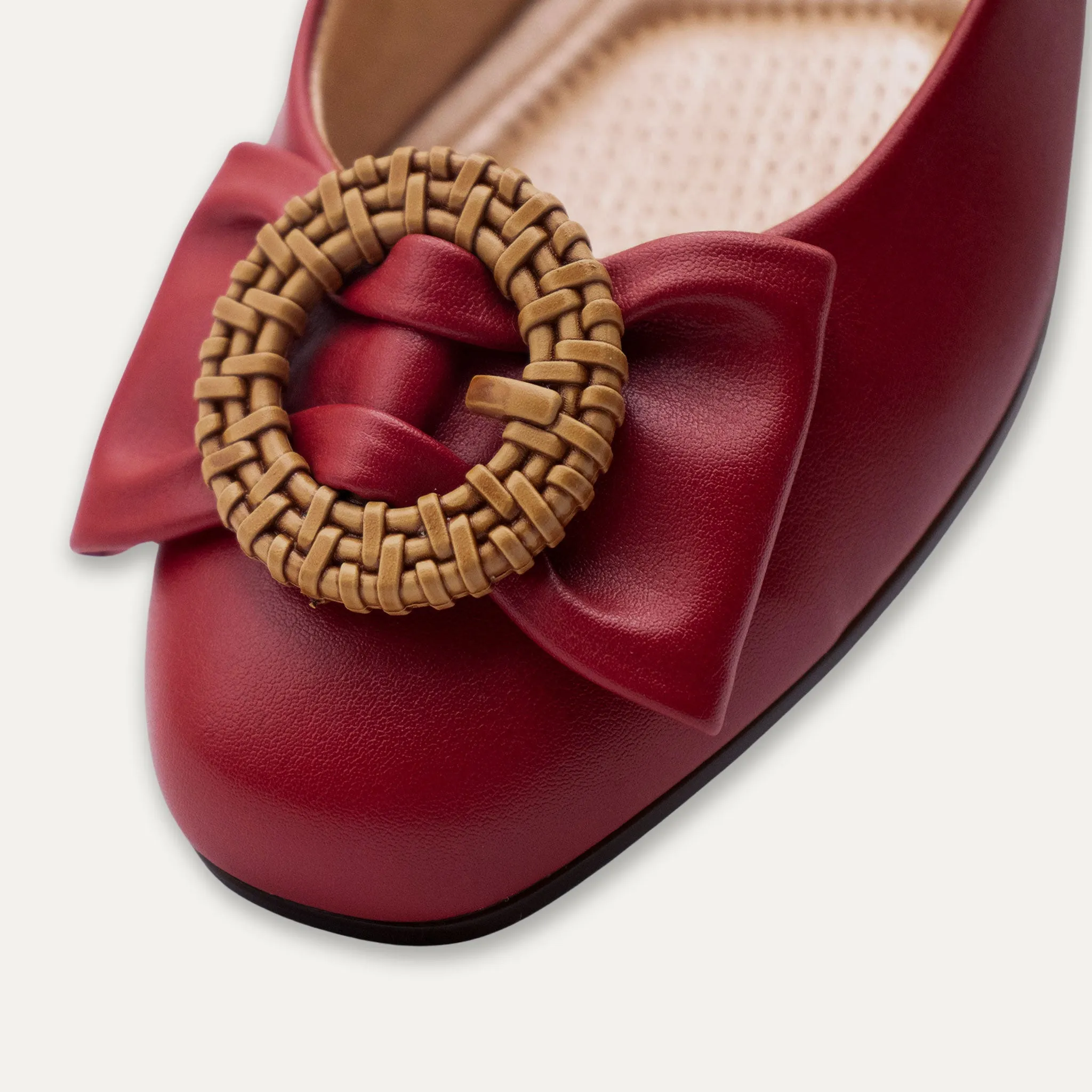 Ana Red Ballet Flats