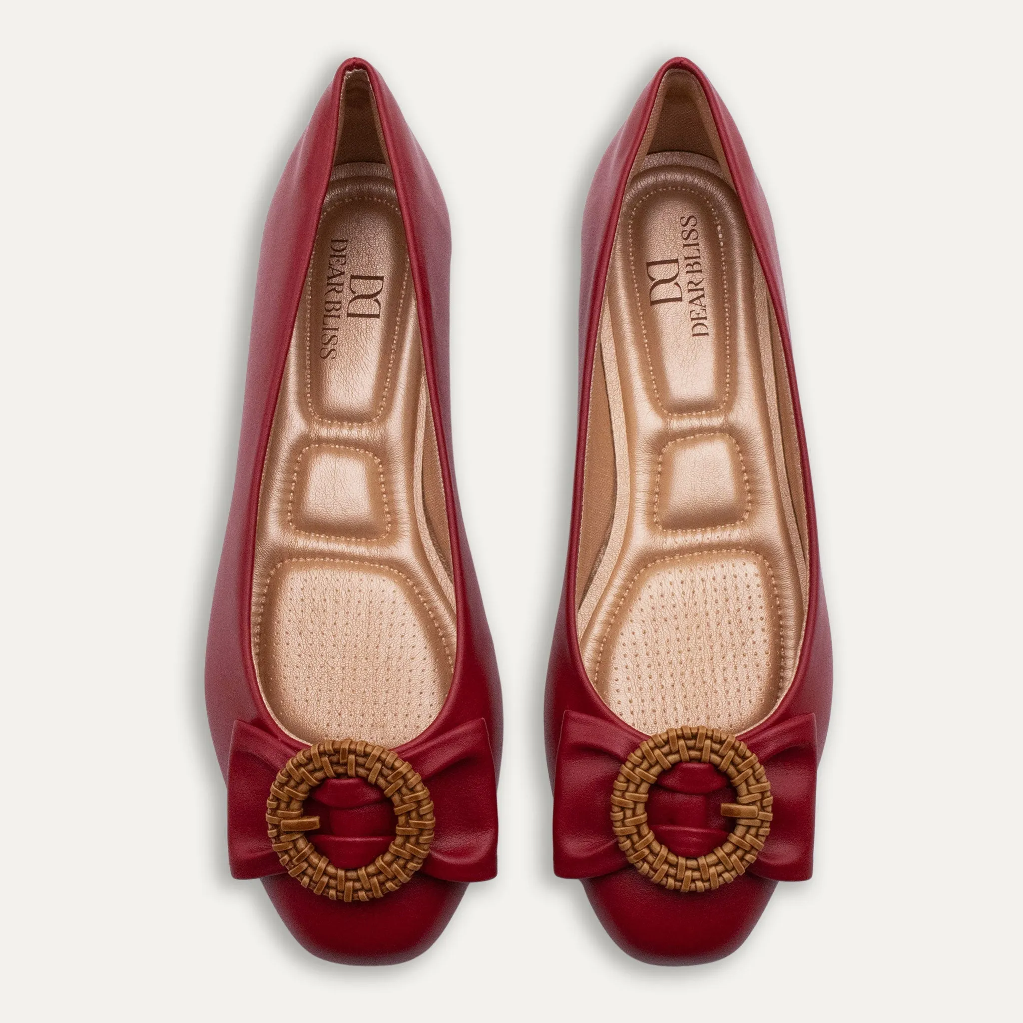 Ana Red Ballet Flats
