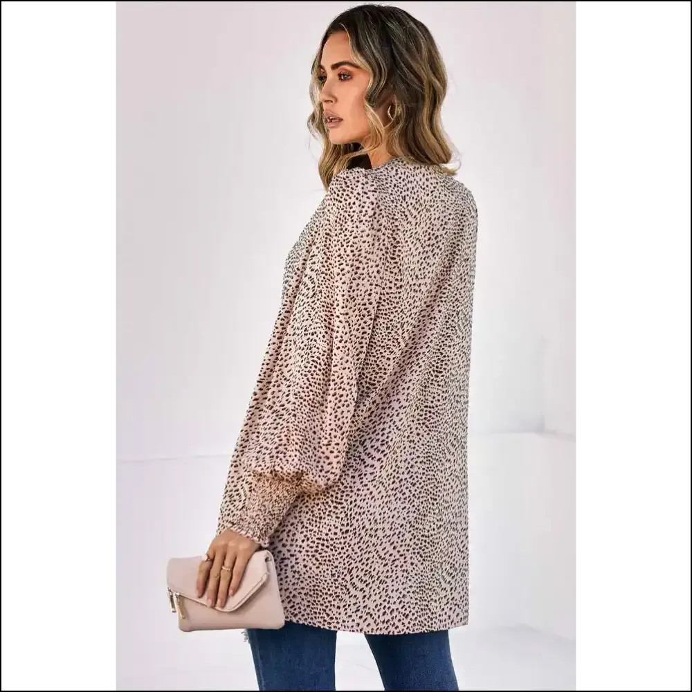 Apricot Leopard Print Cardigan: Unleash your Inner Cat (...always Fabulous!) 🐆