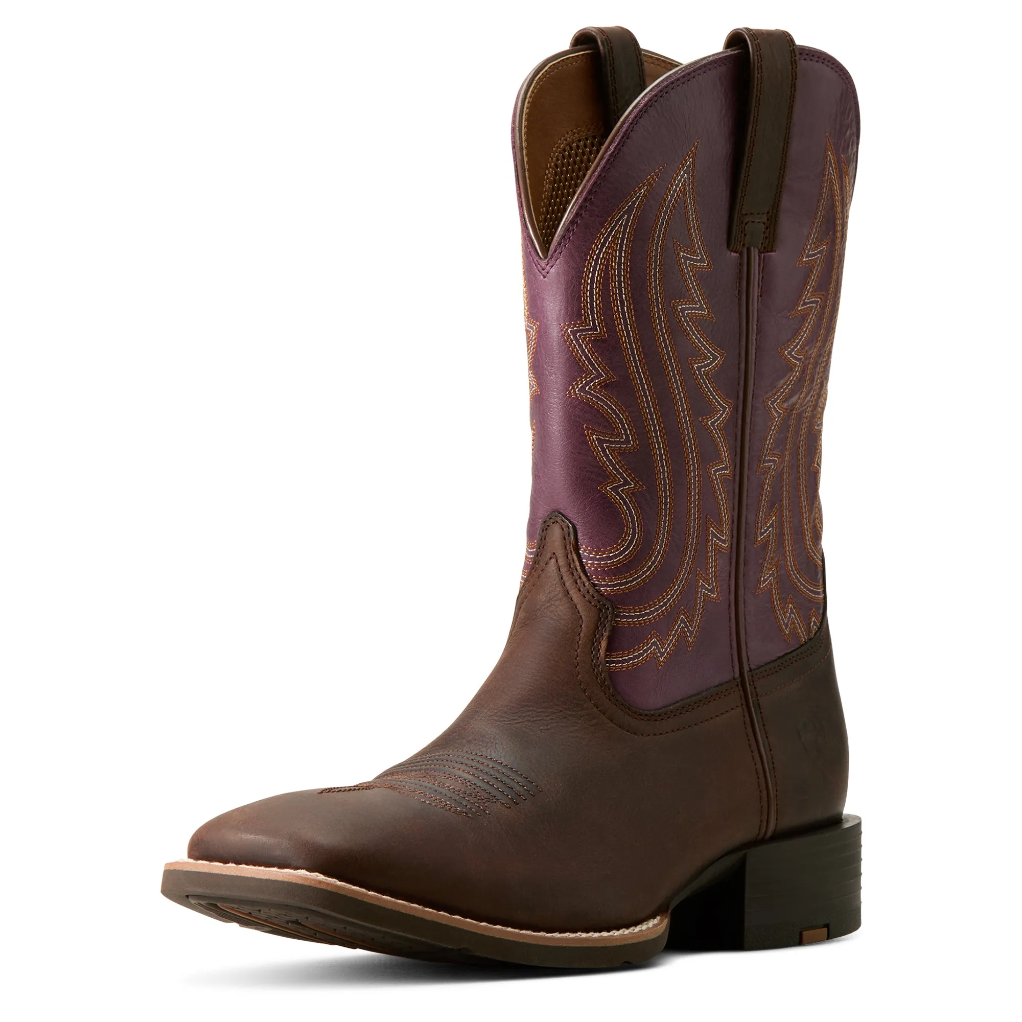 Ariat Mens 10061172 Sport Big Country Western Boots in Barley Brown/Perfect Purple
