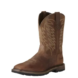 ARIAT Men's Groundbreaker Wide Square Toe Boot - Brown