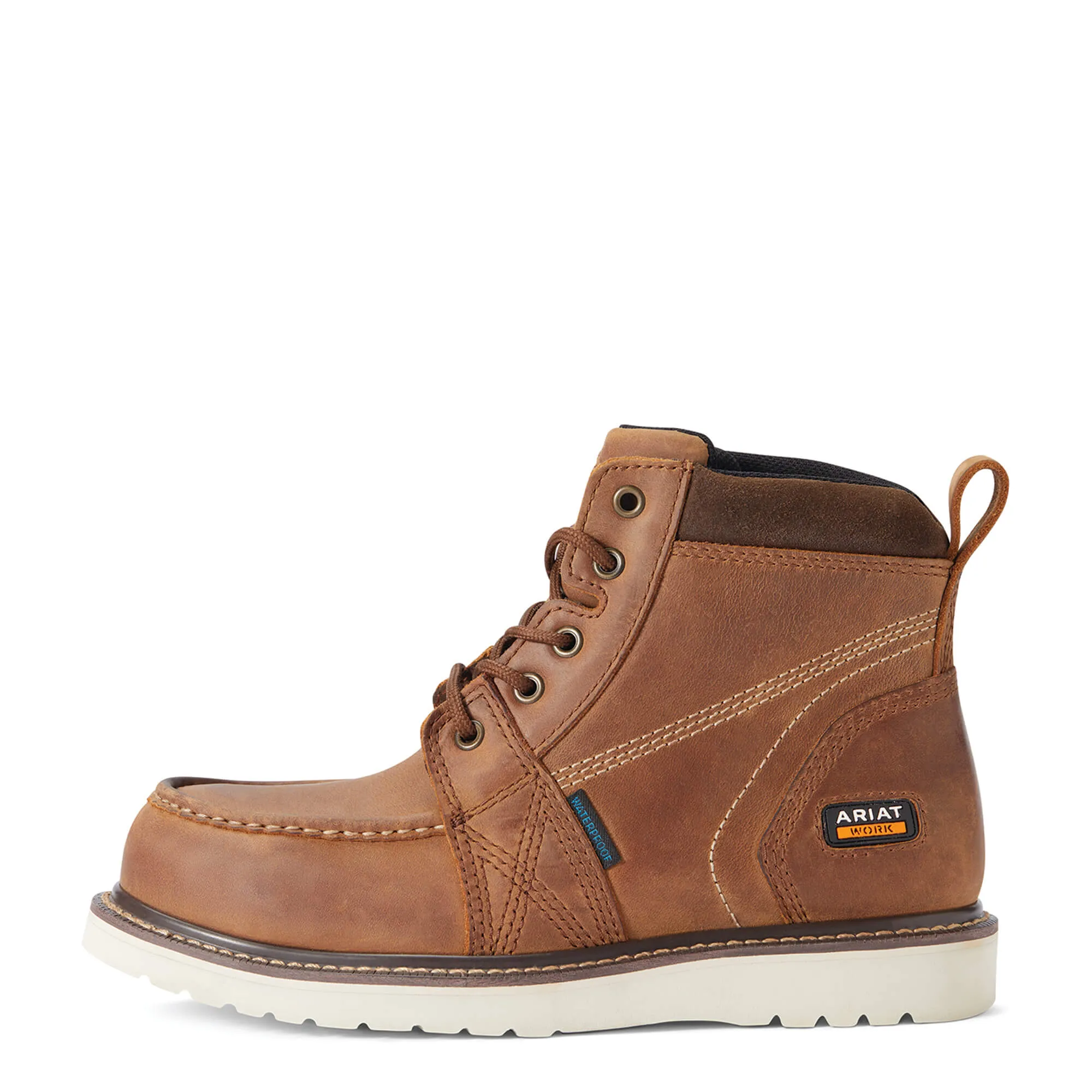 Ariat WOMEN'S 10038335 Rebar Wedge Moc Toe Waterproof Composite Toe Work Boot