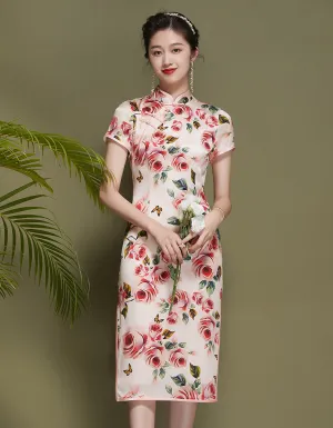 Assorted Flowers Qipao Cheongsam