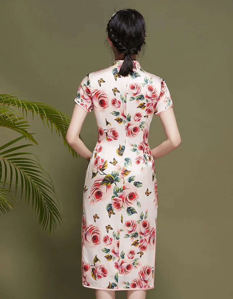 Assorted Flowers Qipao Cheongsam