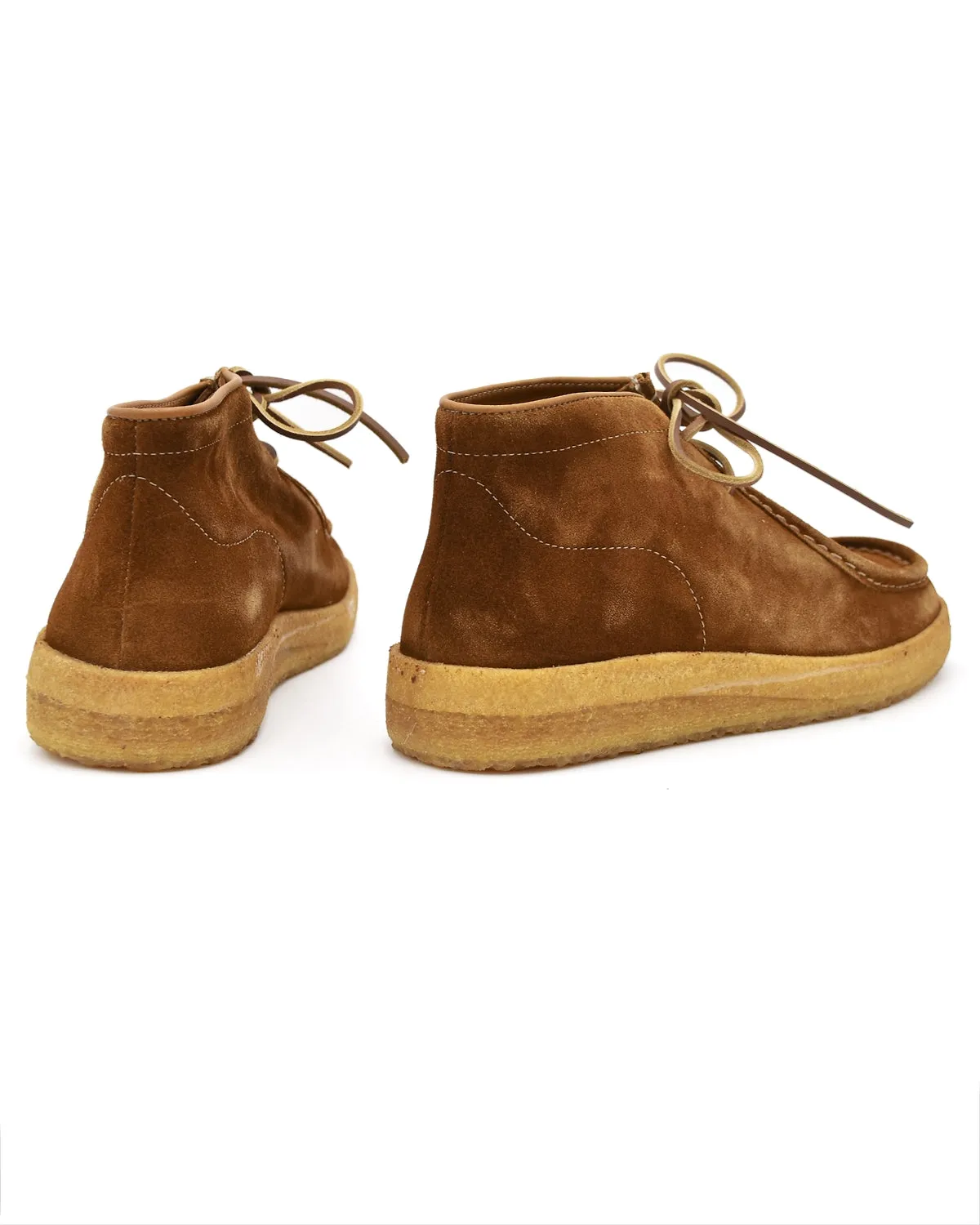 Astorflex Caramel Brown Rampiflex Suede Wallabee Boot