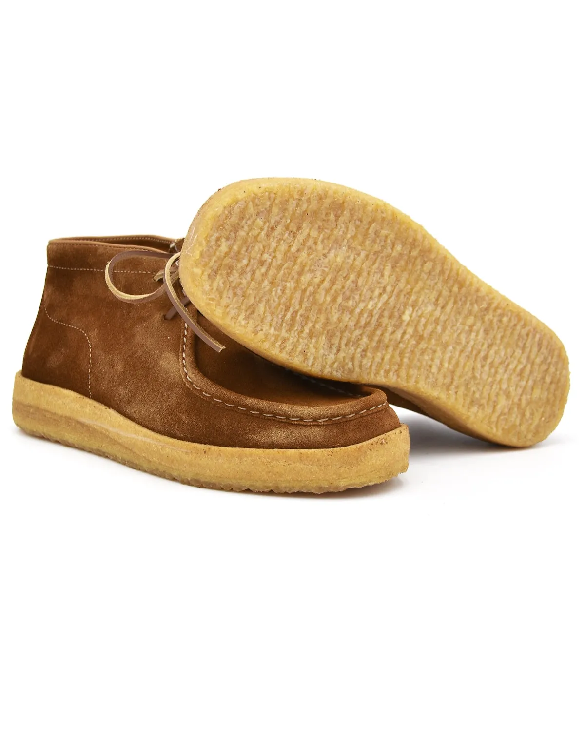 Astorflex Caramel Brown Rampiflex Suede Wallabee Boot