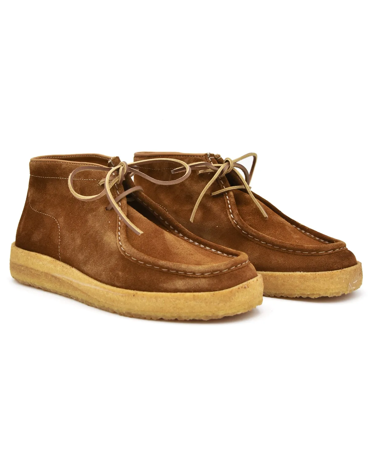 Astorflex Caramel Brown Rampiflex Suede Wallabee Boot