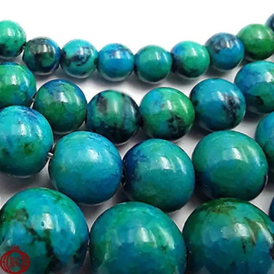 Azurite Beads Smooth Round