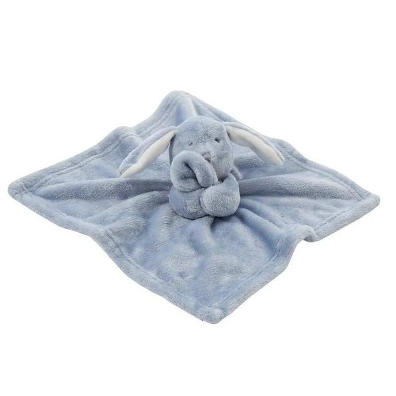 Babies personalised bunny comforter Dusky Blue