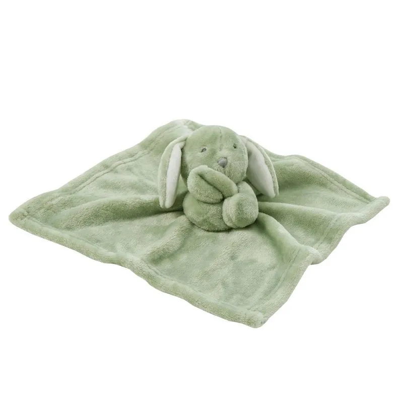Babies personalised bunny comforter Dusky Blue