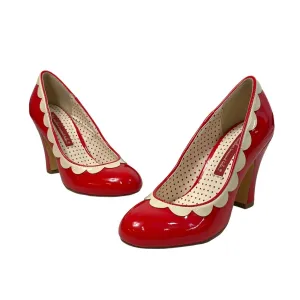 Bait Women's Varah  Poppy Red Rounded Toe 4in High Heels Sz 6.5