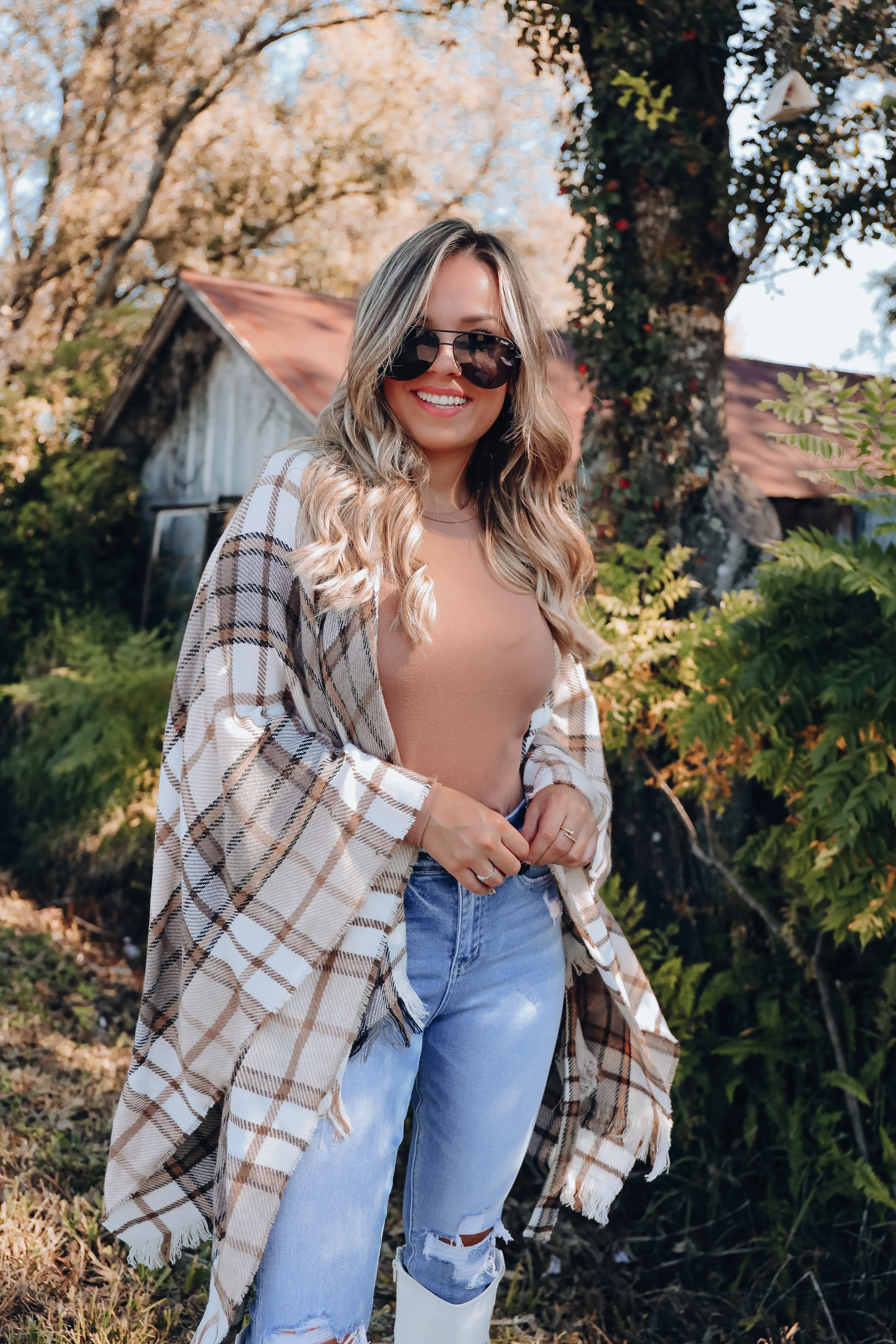 Bayleigh Ruffle Sleeve Top - Taupe