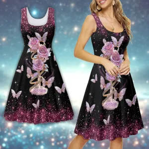 Beautiful Roses Gift For Mom, Grandma,... - Personalized Mother Sleeveless Dress
