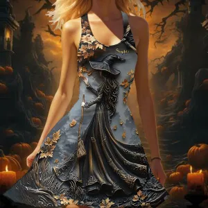 Beautiful Witch - Personalized Witch Sleeveless Dress