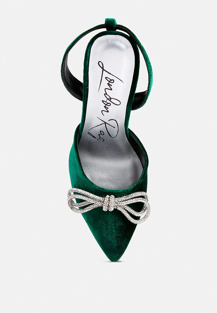 Big Treat Rhinestone Embellished Lace Up Sandals By Ruw