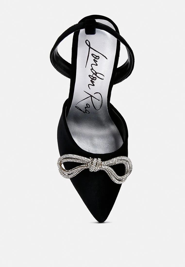 Big Treat Rhinestone Embellished Lace Up Sandals By Ruw