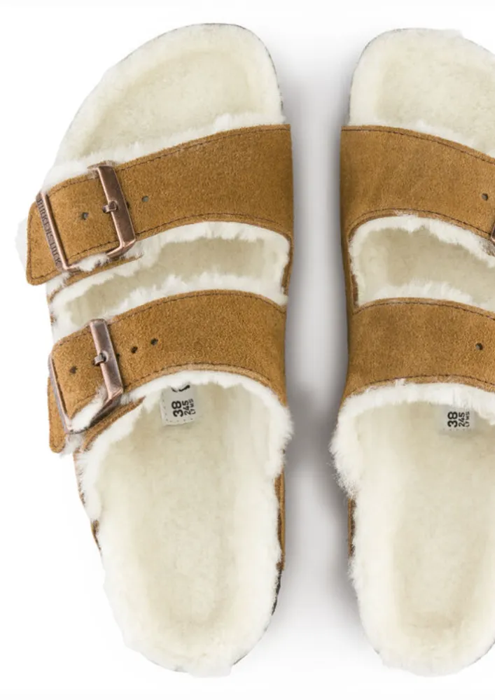 Birkenstock Arizona Shearling Mink Regular