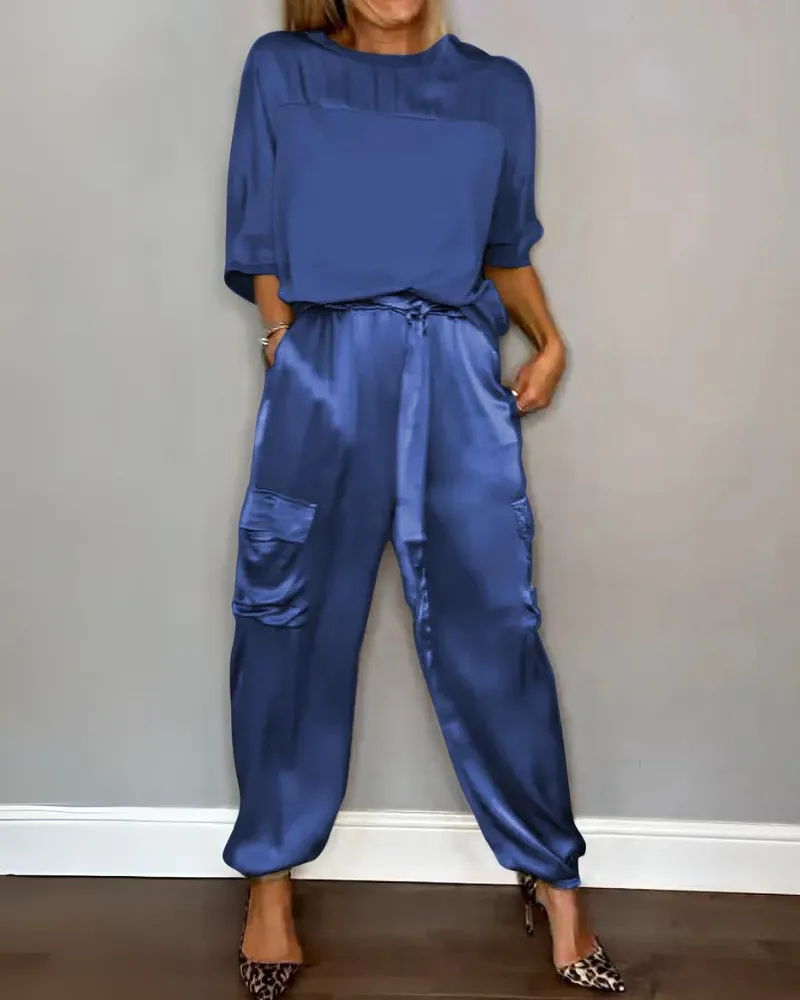 Bohme - Satin Half-Sleeve Set
