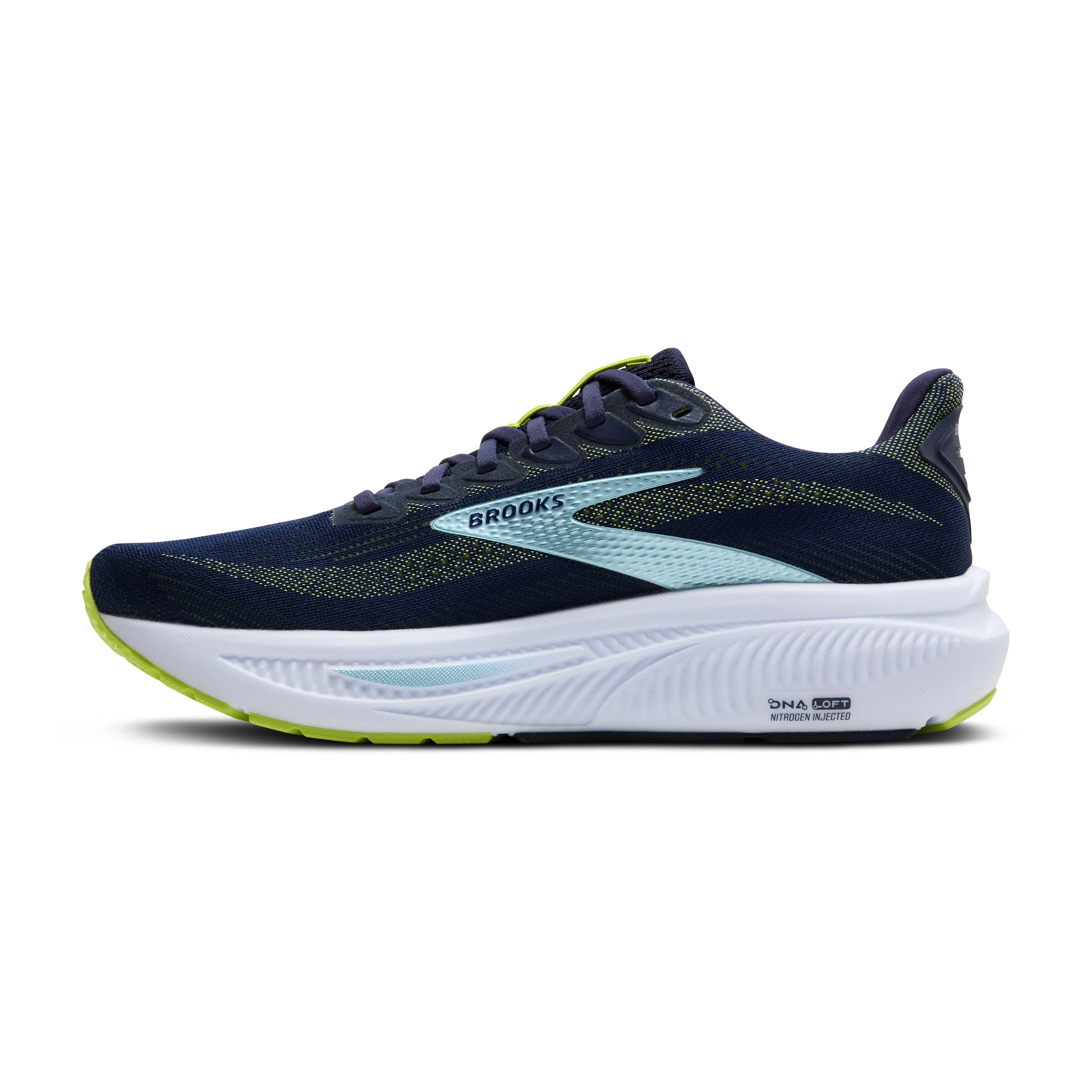 Brooks | Ghost 17 | Men's | Peacoat/Lime/Blue