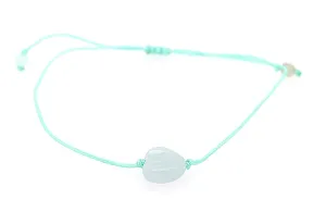Burmese Jadeite Love Adjustable Silk Bracelet or Anklet