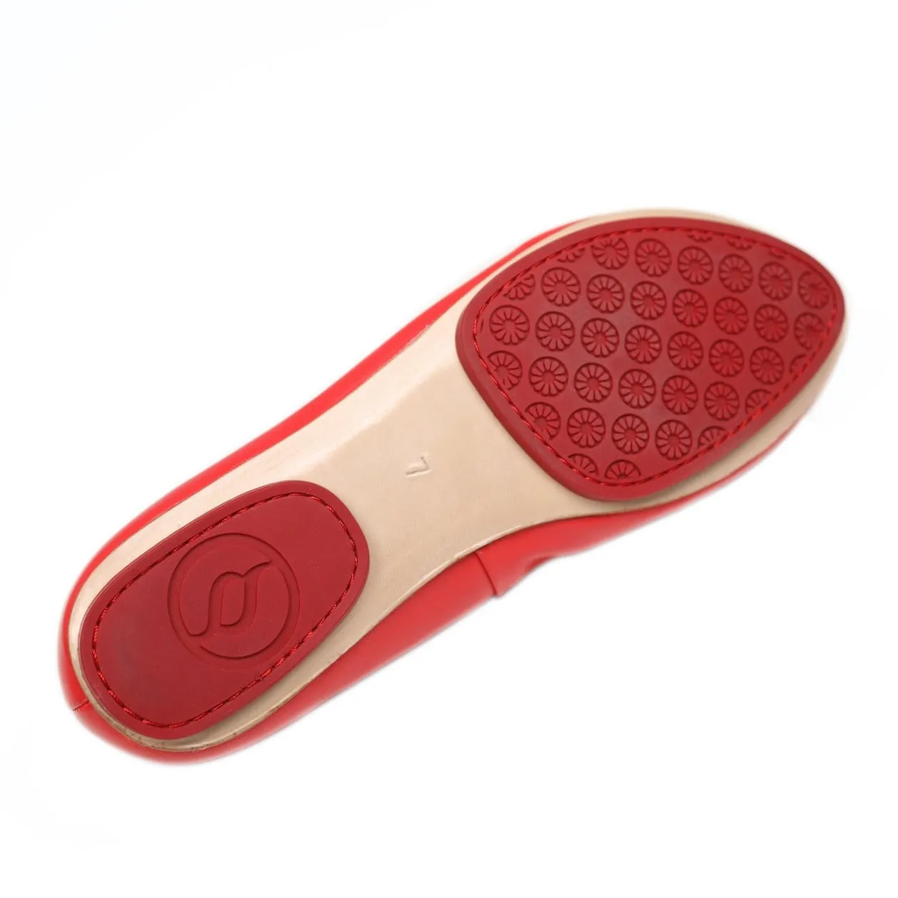 Cardinal Red Silken Glide Sahach Ballet Flats