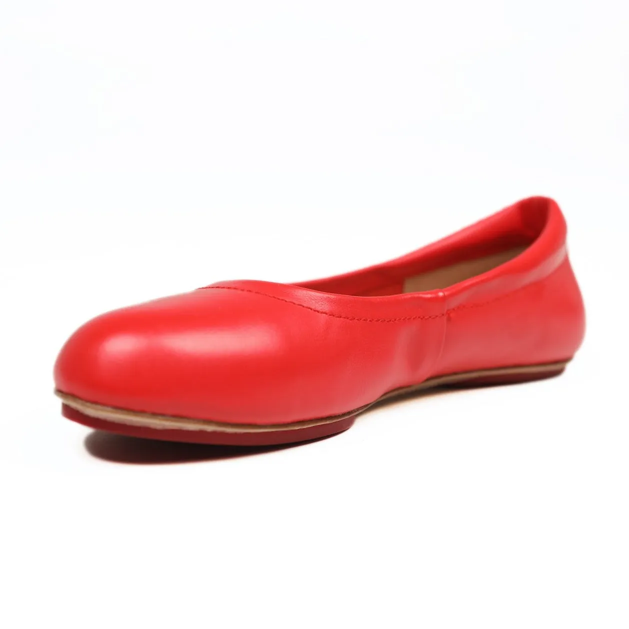 Cardinal Red Silken Glide Sahach Ballet Flats