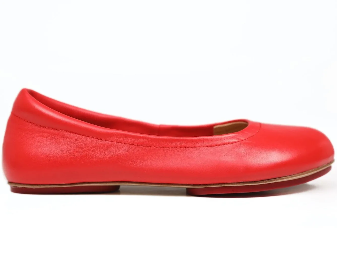 Cardinal Red Silken Glide Sahach Ballet Flats