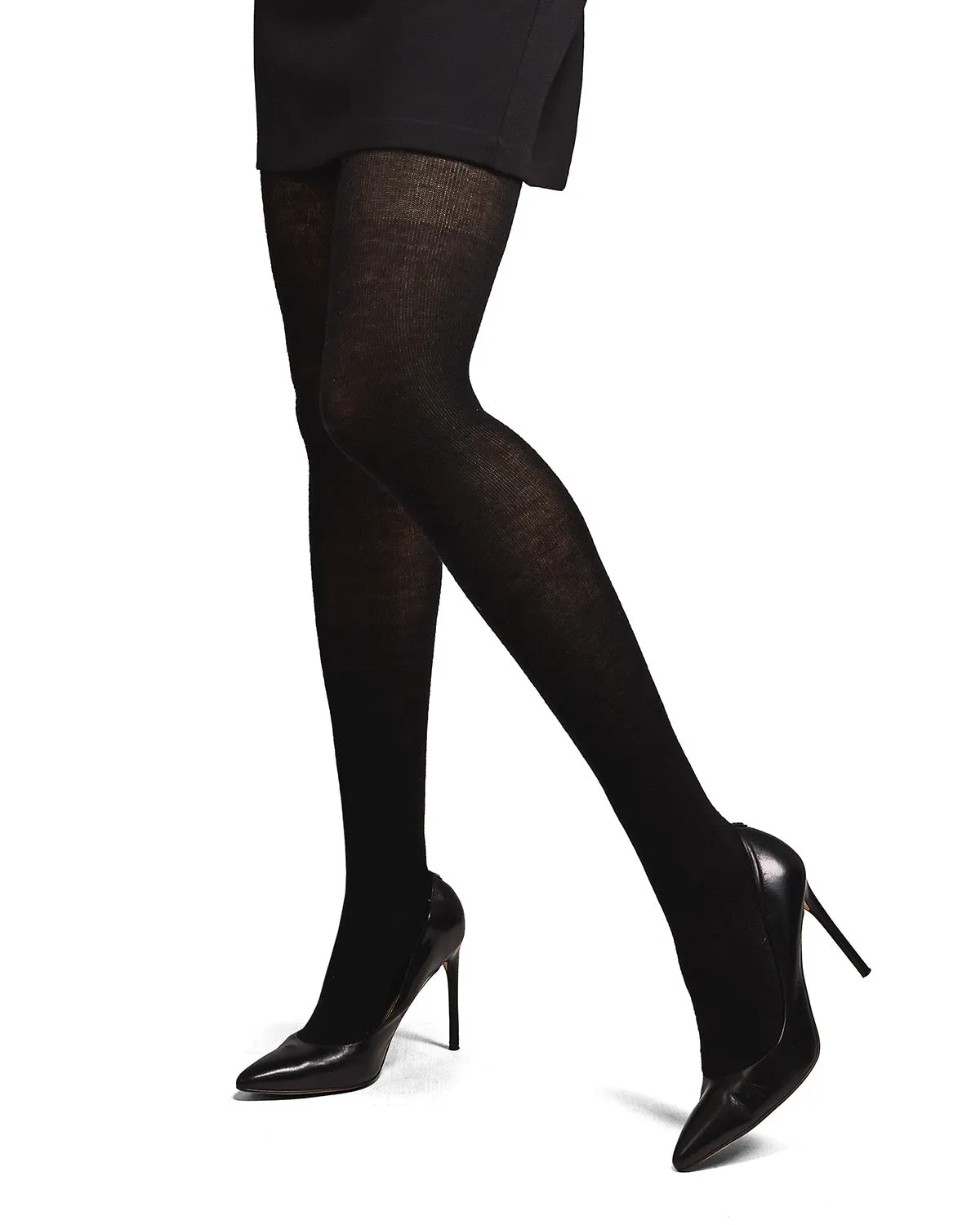 Cashmere Blend Flat Knit Sweater Tights