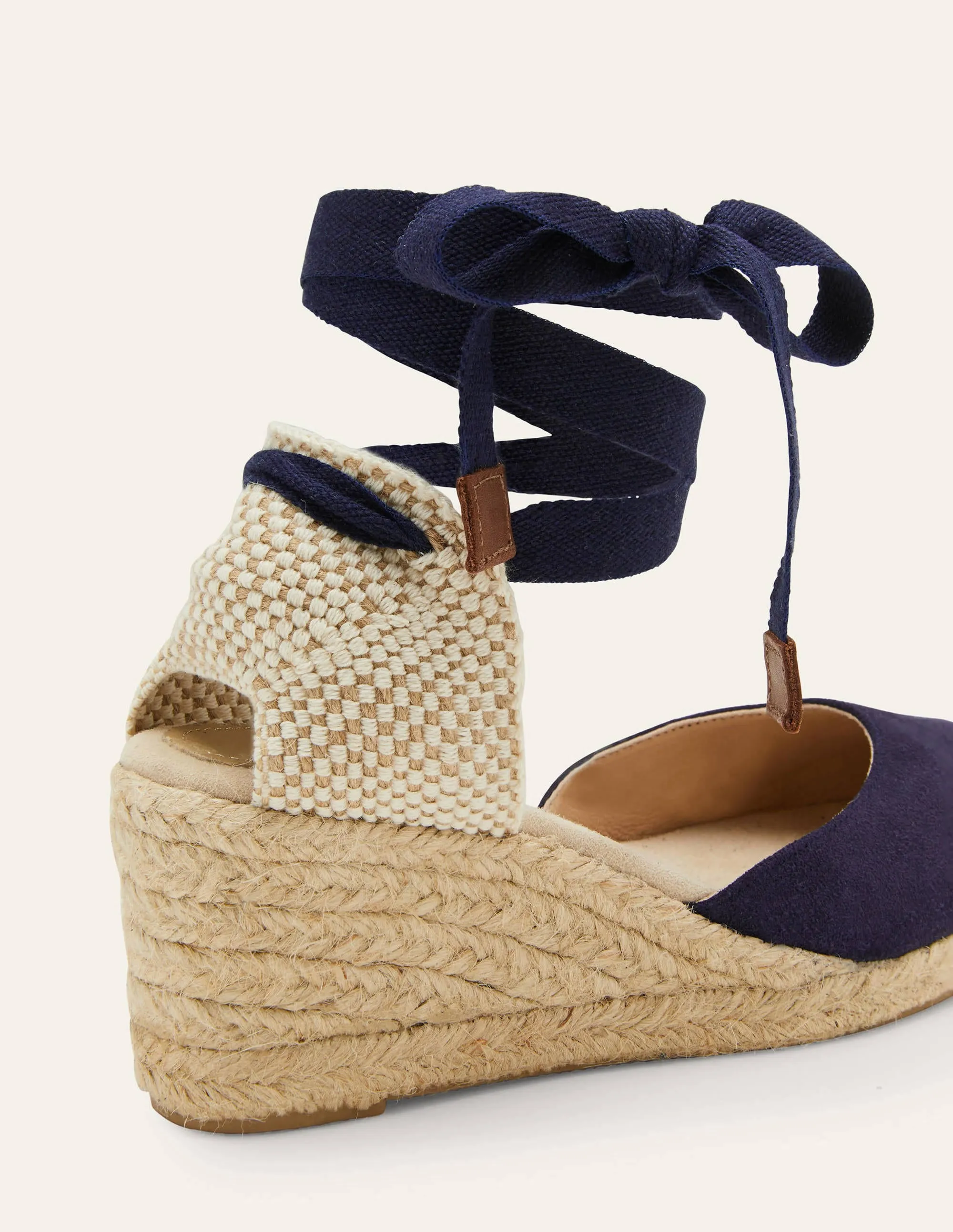 Cassie Espadrille Wedge-Navy