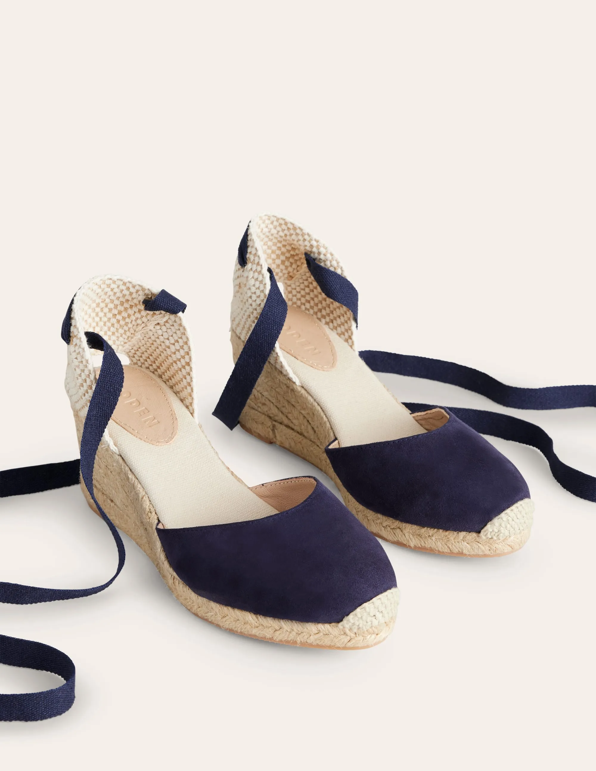 Cassie Espadrille Wedge-Navy