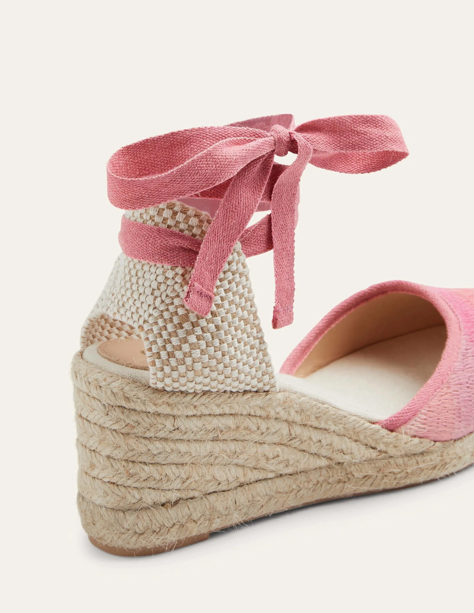 Cassie Espadrille Wedge-Wild Rose Ombre