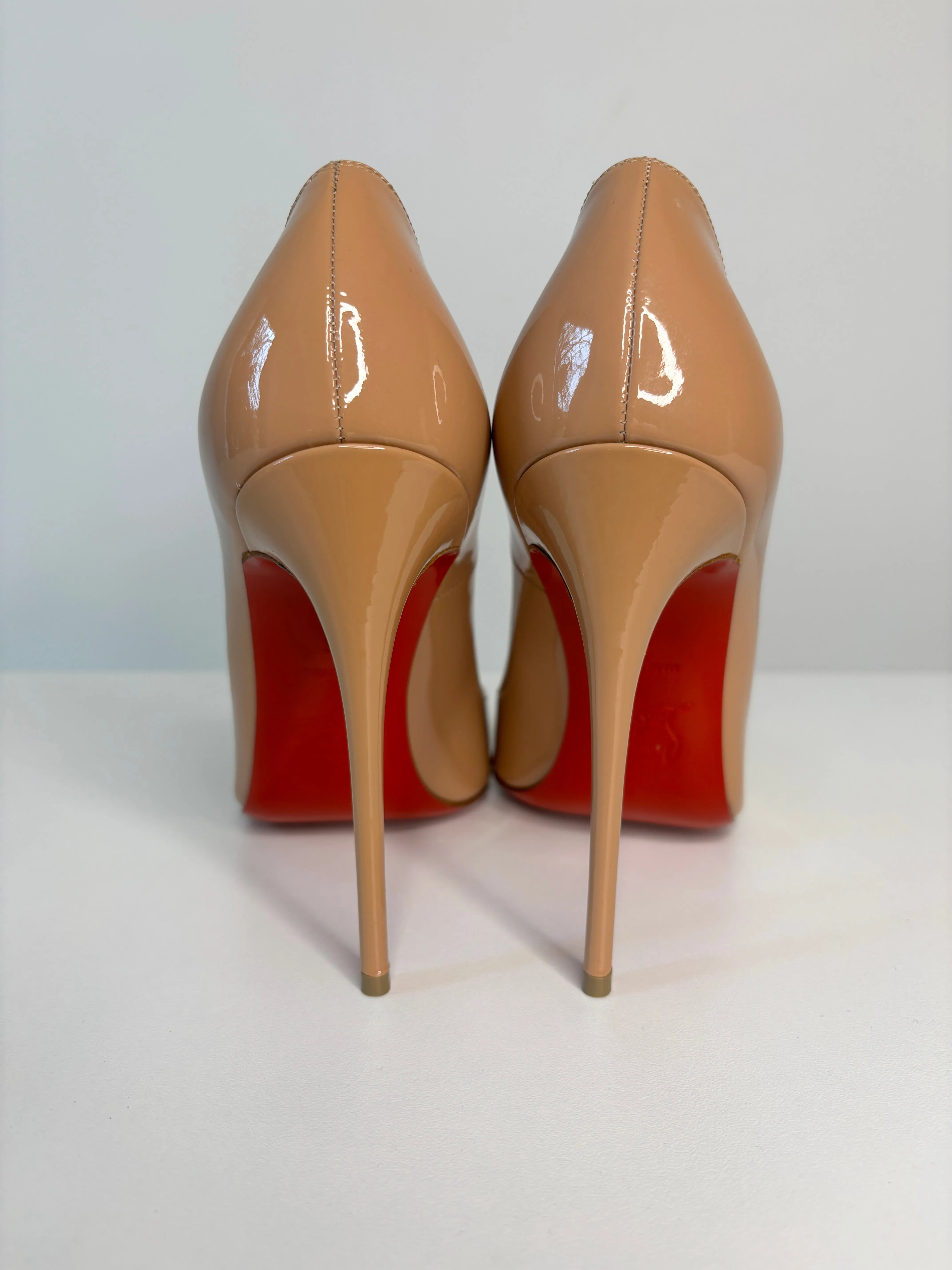 Christian Louboutin So Kate 120 Nude Patent Heels 36 UK3 - Preloved
