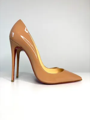 Christian Louboutin So Kate 120 Nude Patent Heels 36 UK3 - Preloved
