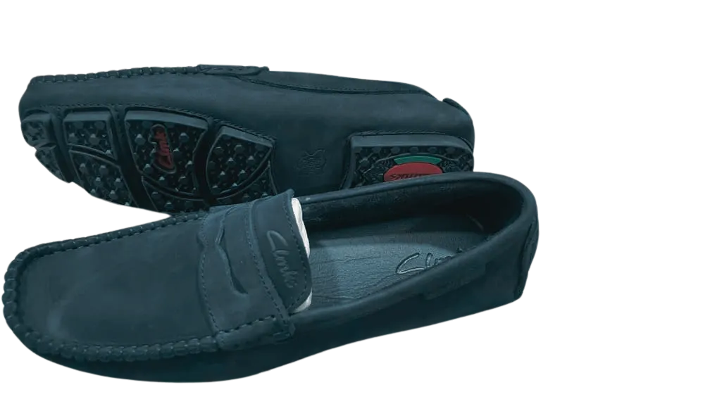 Clarks Moccasin – Black (Suede & Pure Leather)
