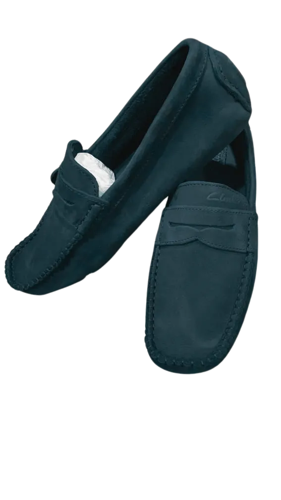 Clarks Moccasin – Black (Suede & Pure Leather)