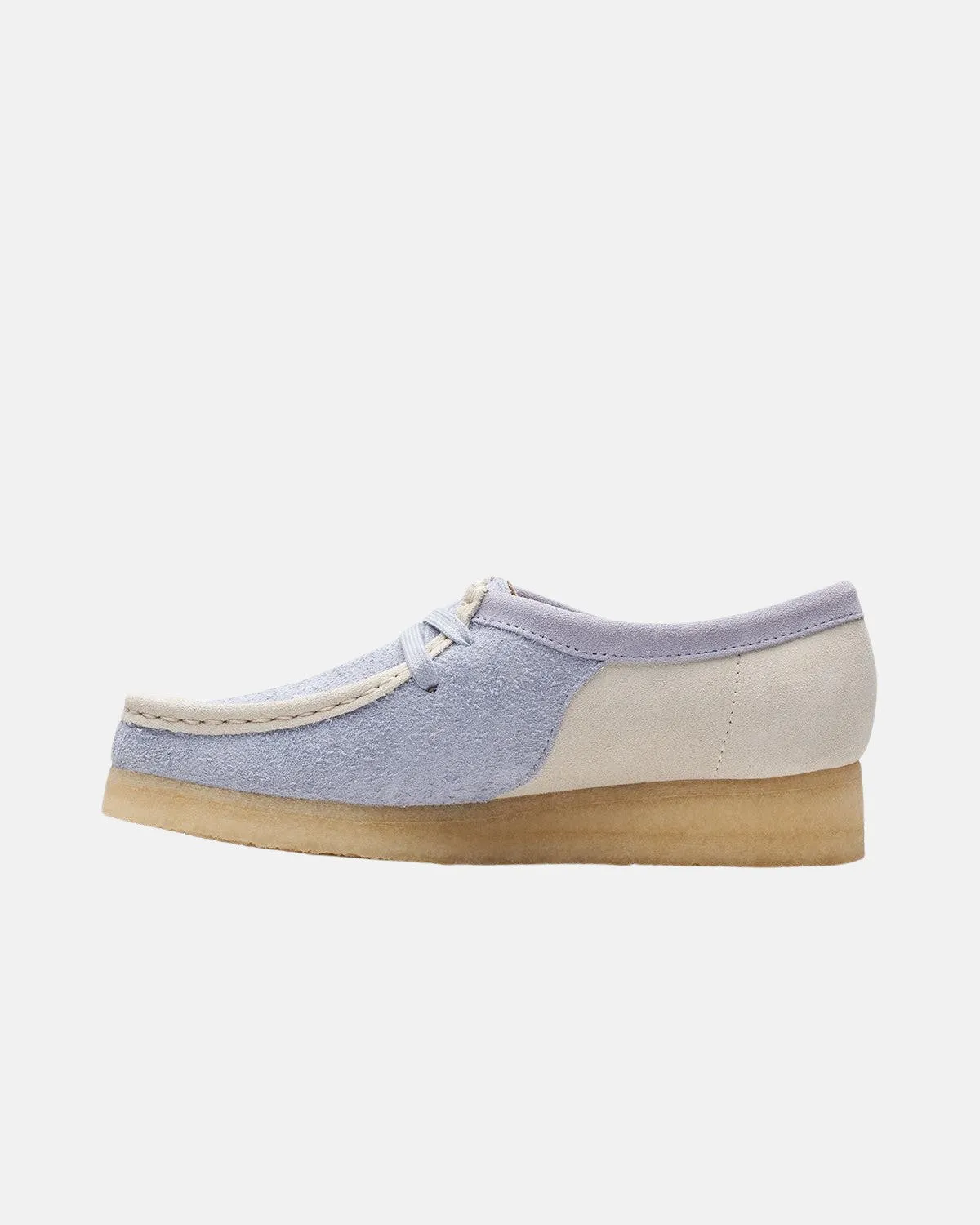 CLARKS ORIGINALS WOMENS WALLABEE SHOES CLOUD GREY COMBI