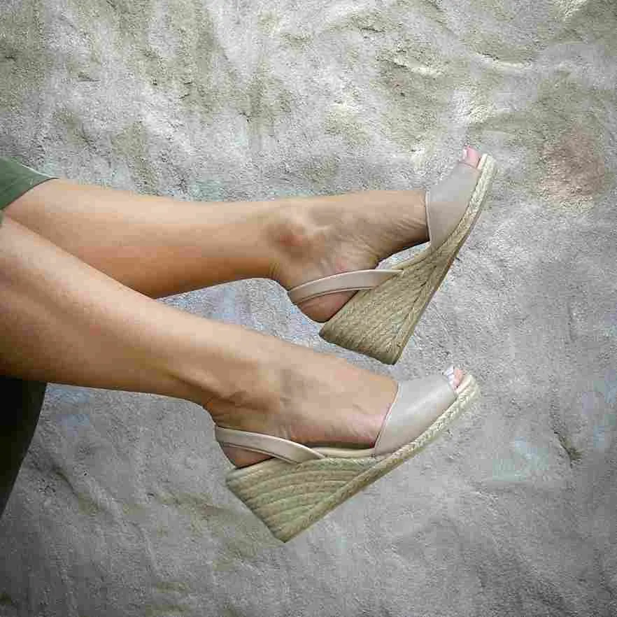 Classic Espadrille Wedge ('23 Edit) in Latte