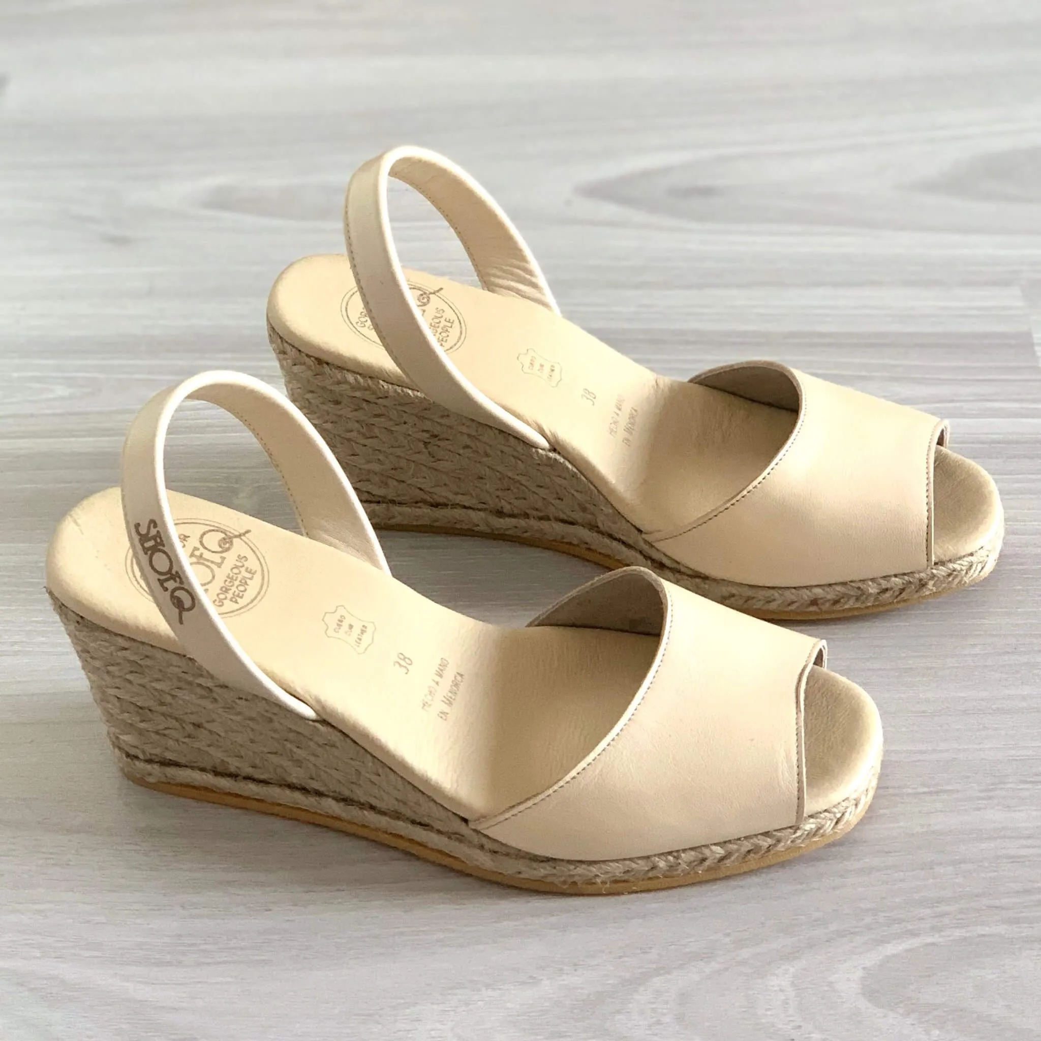 Classic Espadrille Wedge ('23 Edit) in Sandstone